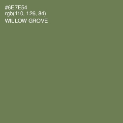#6E7E54 - Willow Grove Color Image